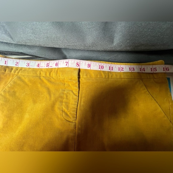 J. CREW LADIES  GOLDEN BRANDY COLOR NEW CORDUROY A-LINE SKIRT  BEAUTIFUL - Picture 8 of 9